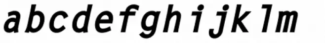Letter Gothic L Bold Italic