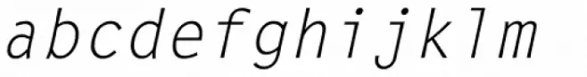 Letter Gothic L Italic