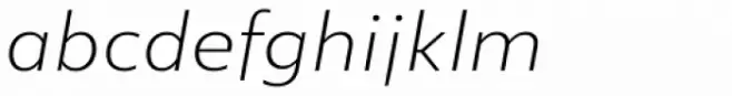 Lexis Alt Extra Light Italic