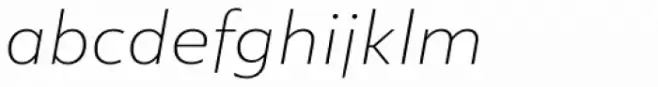 Lexis Alt Thin Italic