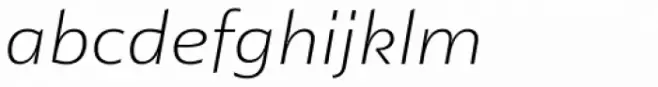 Lexis Extra Light Italic