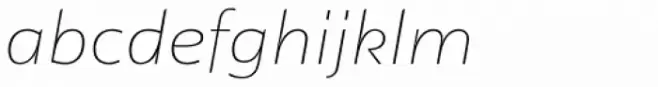 Lexis Extra Thin Italic