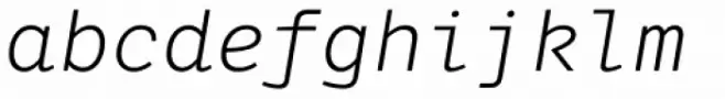 LFT Etica Mono Light Italic