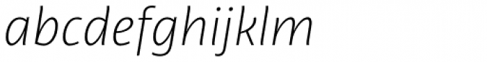 Libertad Thin Italic
