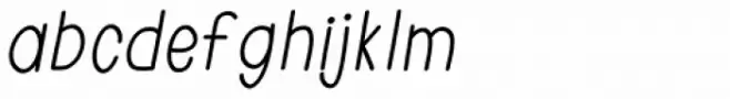 Light Up Thin Italic