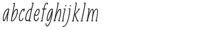 Liniga Serif Thin Italic