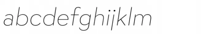 Lto.Unicore Tekst Thin Italic