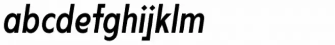Lucifer Sans Condensed Regular Italic