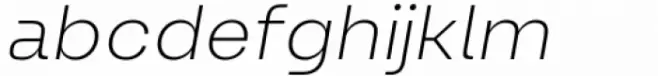 Lupio Extra Light Italic