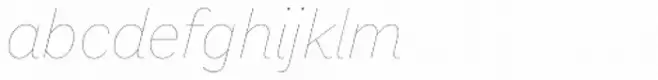 Macklin Sans Hairline Italic
