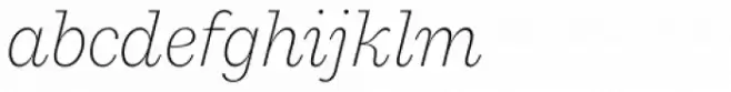 Macklin Slab Extra Light Italic 
