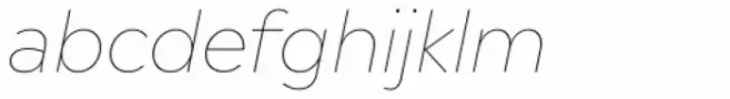 Madera Thin Italic