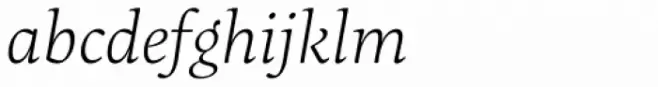 Maecenas Extra Light Italic