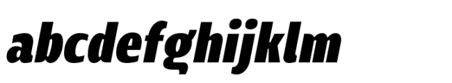 Mally Condensed Black Italic