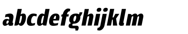 Mally Condensed Extra Bold Italic