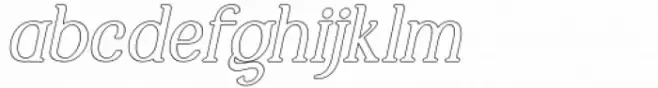 Marlyn Alt Medium Outline Italic