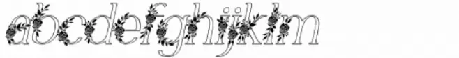 Marlyn Flo Light Outline Italic