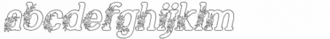 Marlyn Flo One Bold Outline Italic