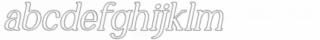 Marlyn Medium Outline Italic