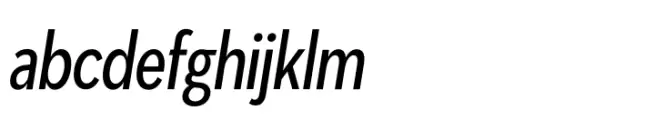 Masserini Medium Condensed Oblique