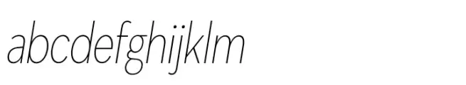 Masserini XLight Condensed Oblique