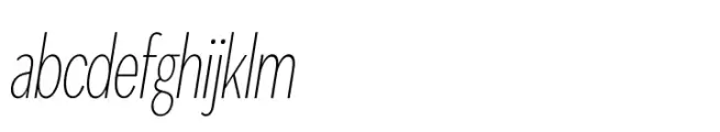 Masserini XLight XCondensed Oblique