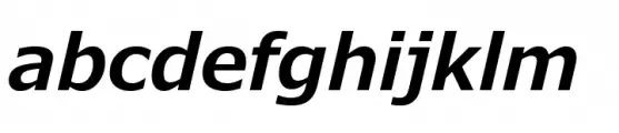 Meiryo Bold Italic