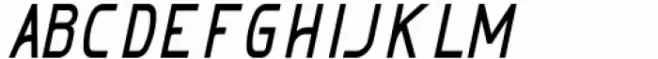 Melatea Extra Bold Italic Condensed