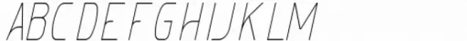 Melatea Thin Italic Condensed
