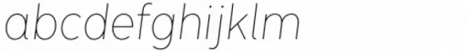 Menca Thin Italic