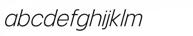 Mersh Extra Light Italic