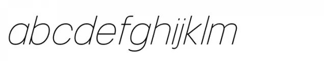 Mersh Thin Italic