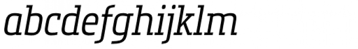 Metronic Slab Narrow Light Italic