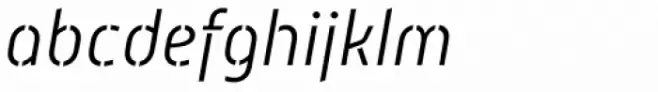 Mic 32 New Stencil Light Italic