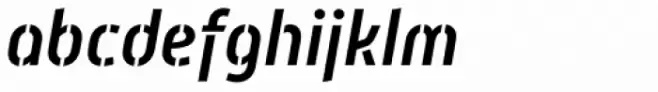 Mic 32 New Stencil Medium Italic