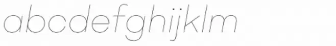Mid Century Sans Thin Italic