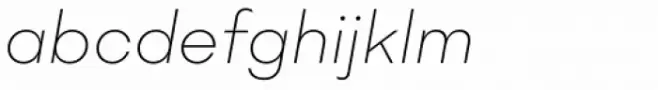 Mid Century Sans XLight Italic