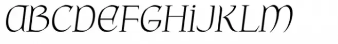 Middle Earth Light Italic