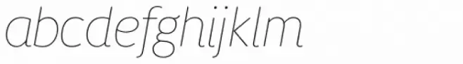 Migration Sans Std Thin Italic