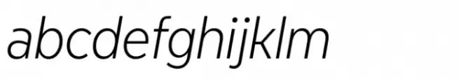 Modica Pro Narrow Light Italic
