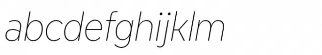 Modica Pro Narrow Thin Italic