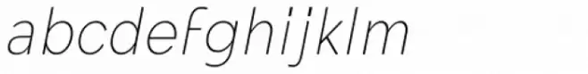 Mollen Thin Narrow Italic