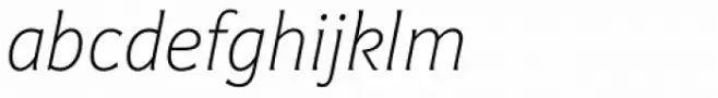 Mondo Extra Light Italic