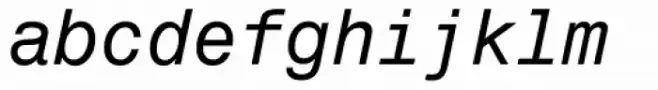 Monospace 821 Std Italic