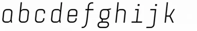 Monostep Straight Light Italic