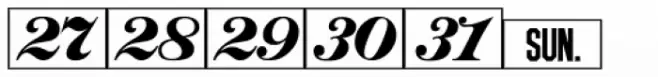 Monthly Calendar JNL