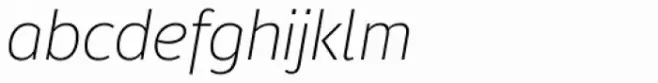 Moris Extra Light Italic