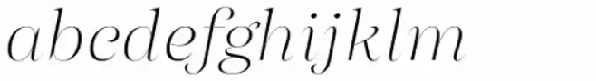 Morison Display Extralight Italic