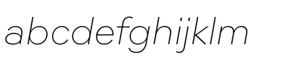 Moucha Modern Thin Italic