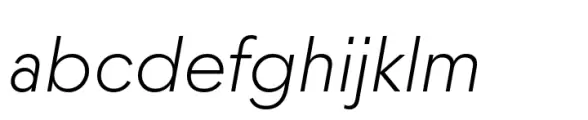 Moucha Vintage Light Italic